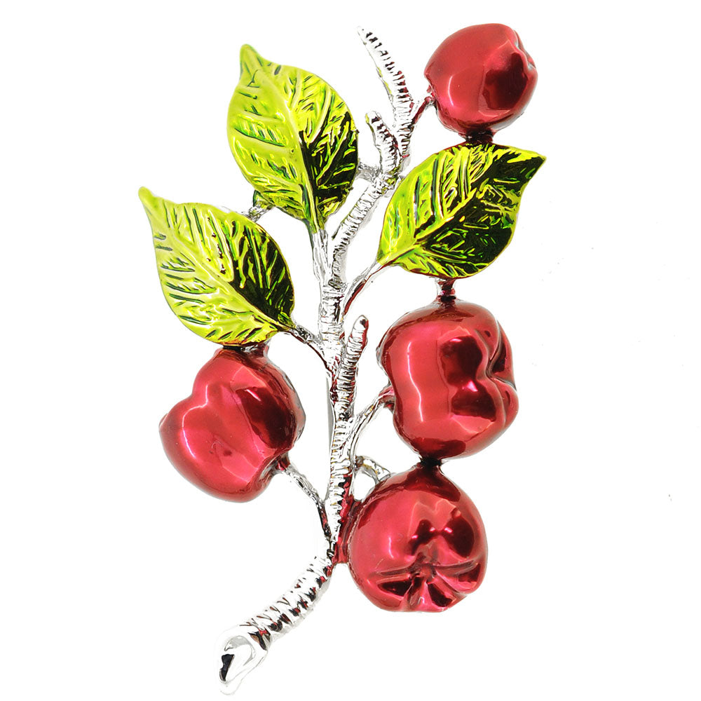 Apple Tree Branch Pin Brooch