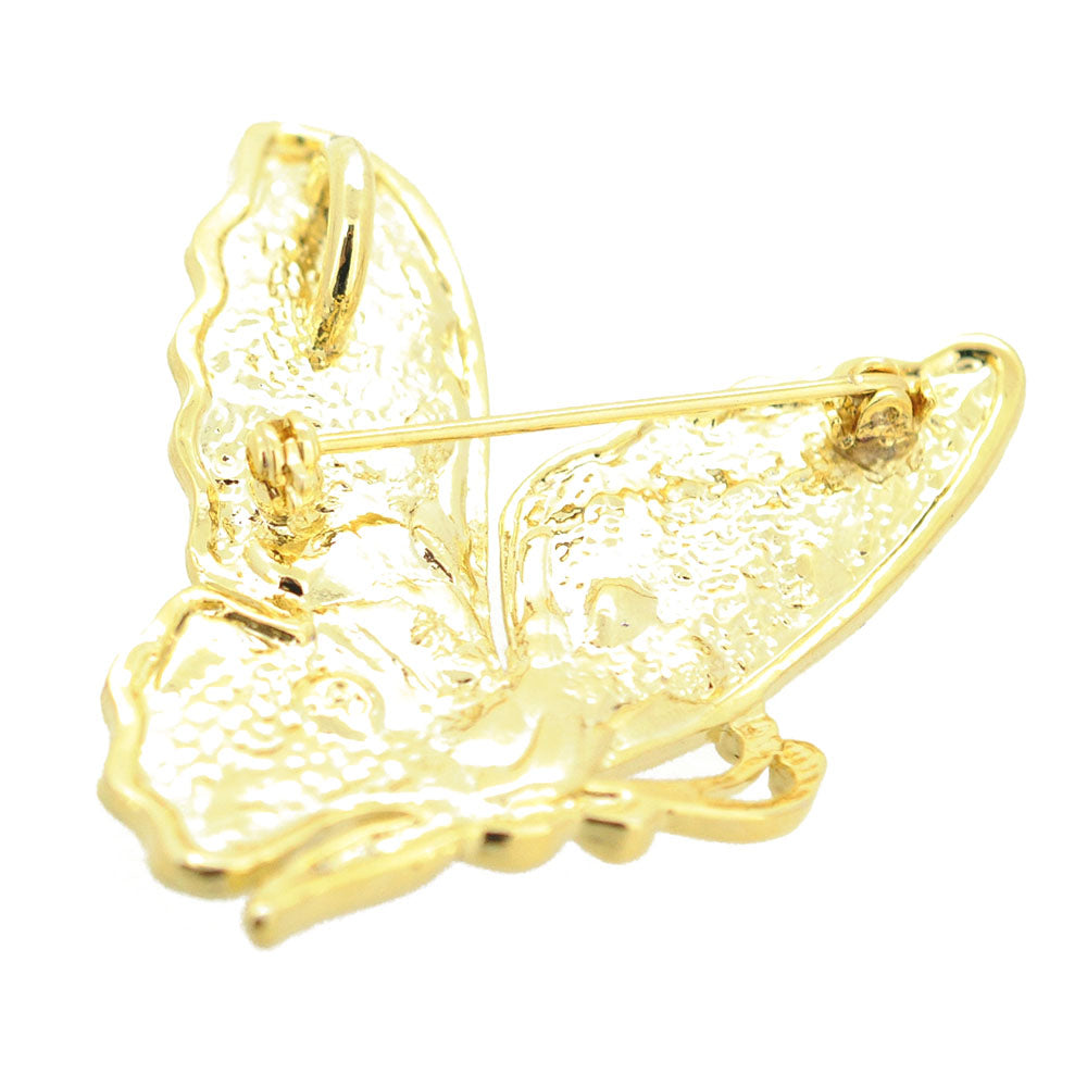 Yellow Butterfly Pin Brooch And Pendant