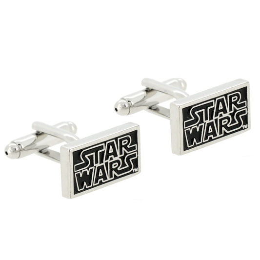 Black Star Wars Silver Cufflinks