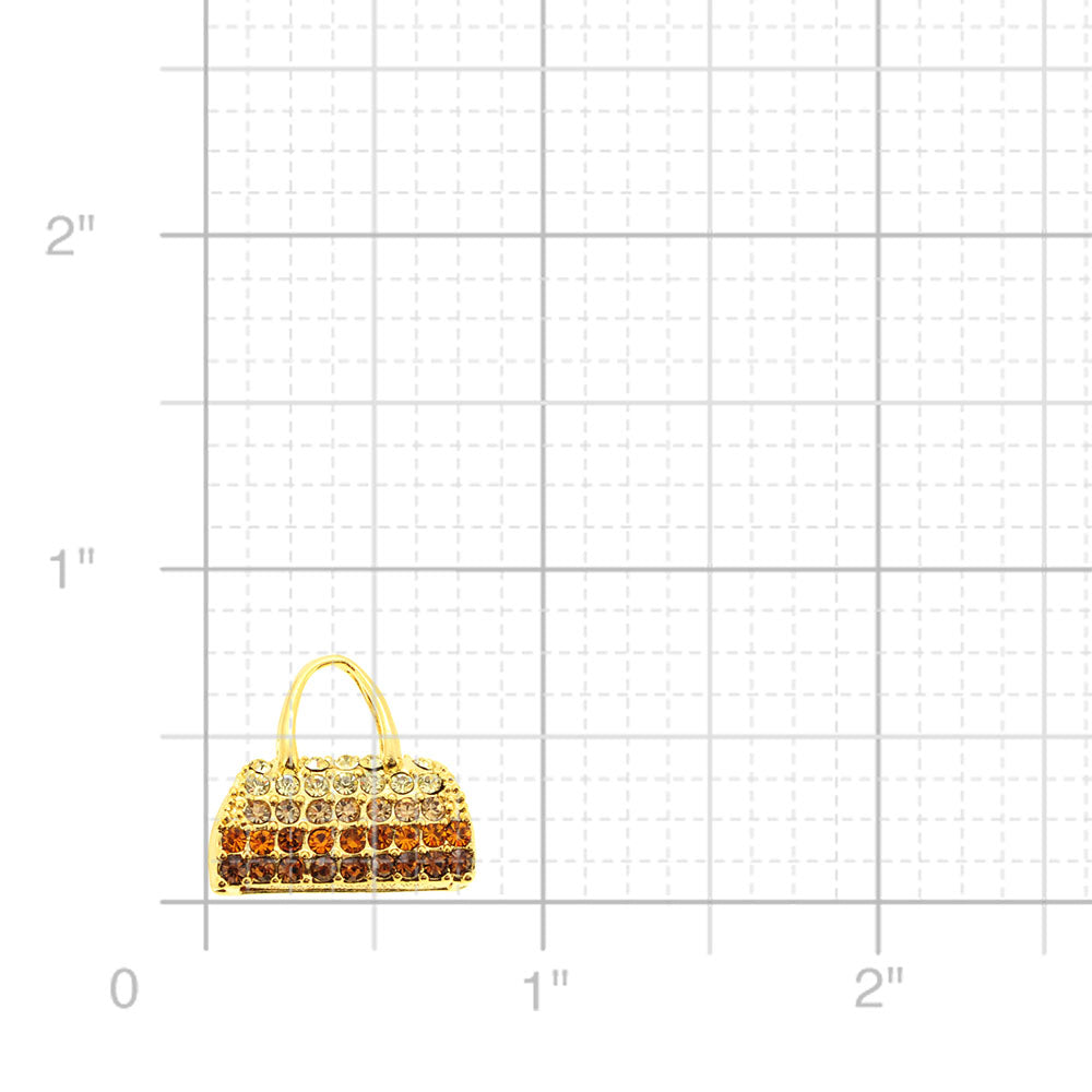 Golden Brown Handbag Pendant