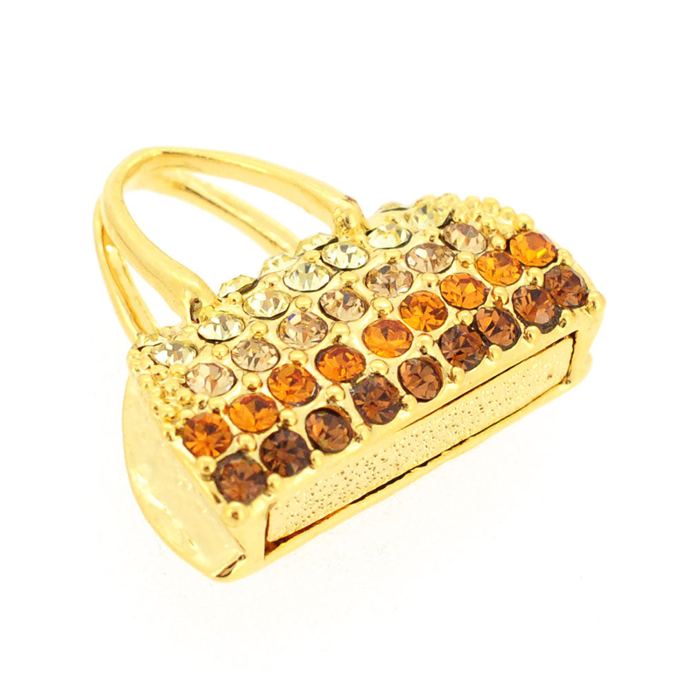 Golden Brown Handbag Pendant