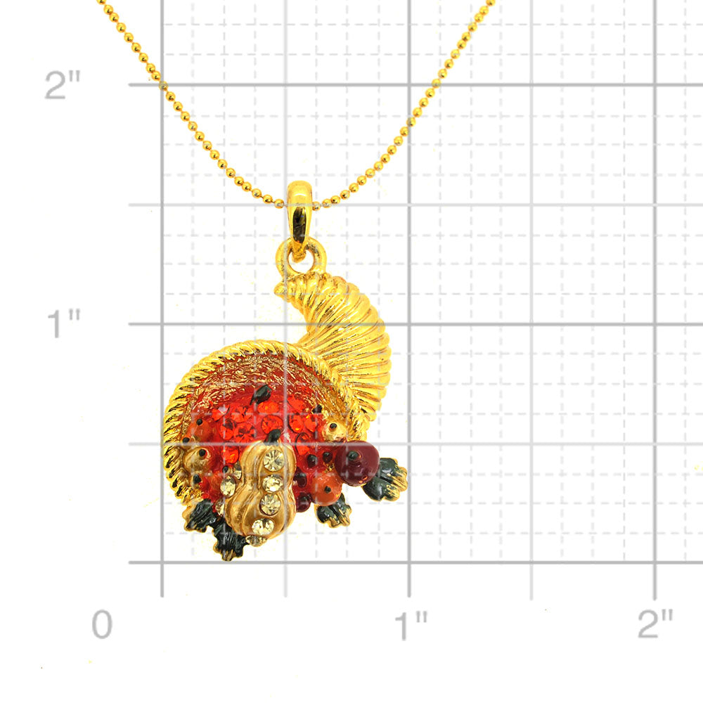 Golden Cornucopia Pendant