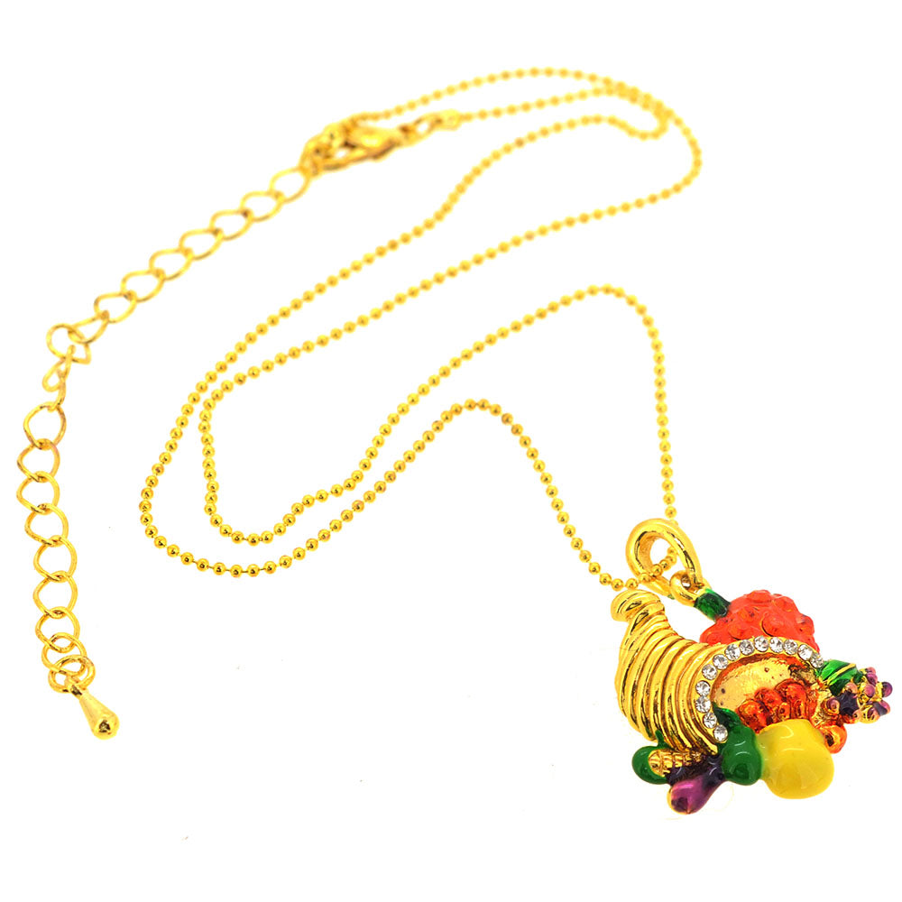 Golden Cornucopia Pendant