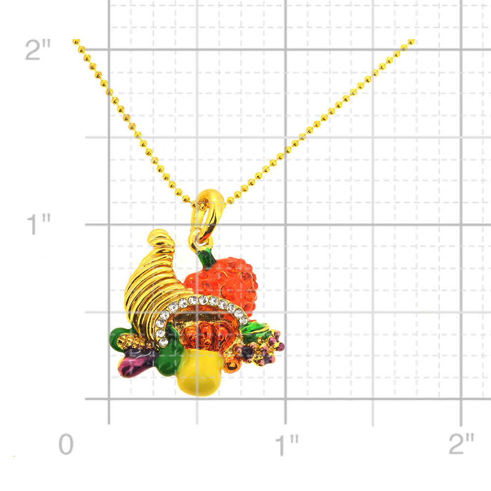 Golden Cornucopia Pendant