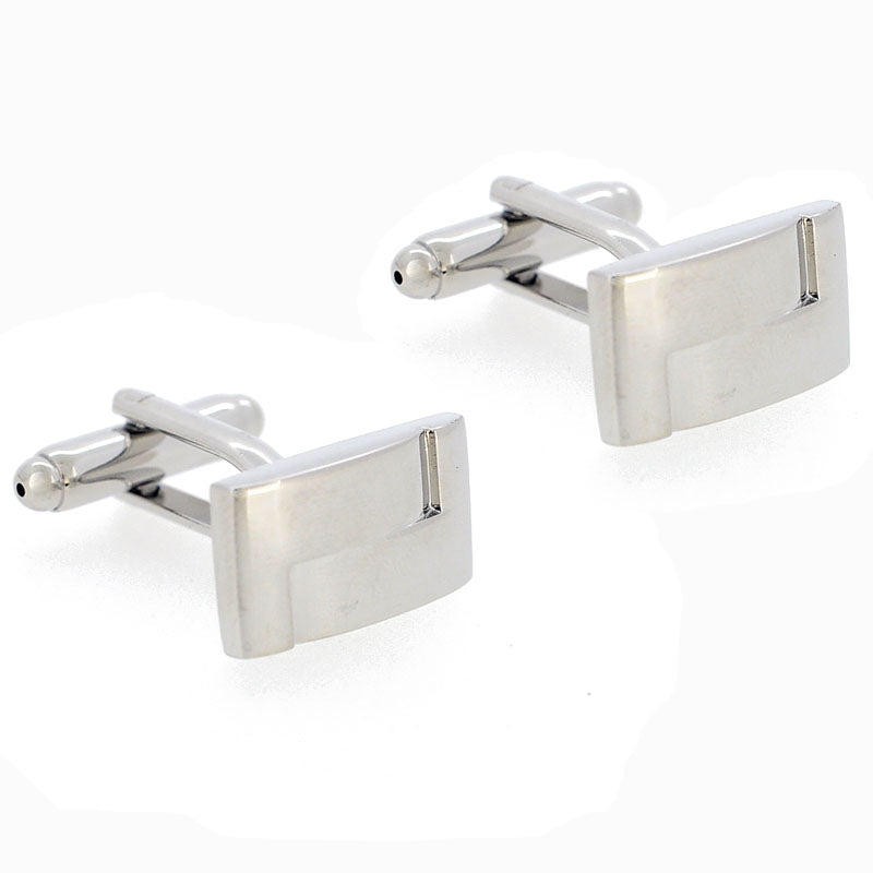 Stainless Steel weave Cufflinks And Tie Clip Set