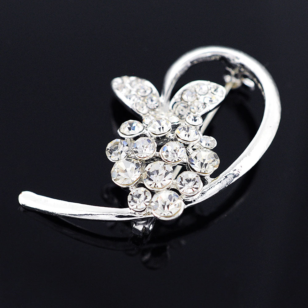 Crystal butterfly Pin brooch