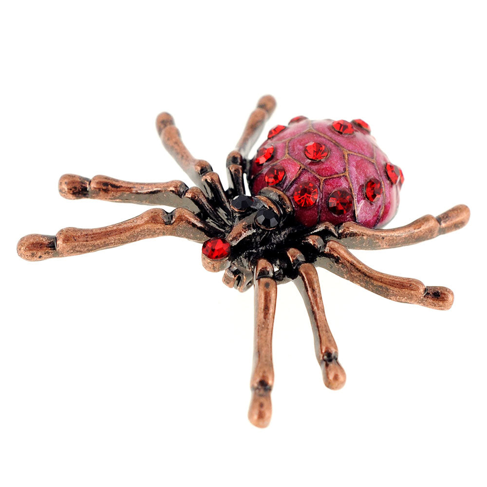 Red Spider Pin Brooch