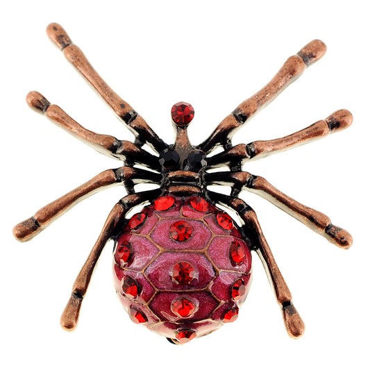 Red Spider Pin Brooch