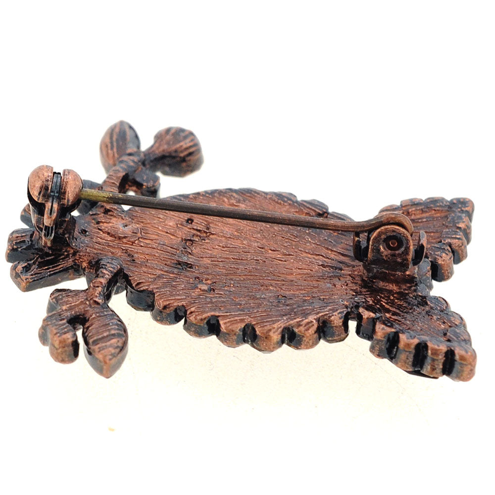 Black Owl Pin Brooch