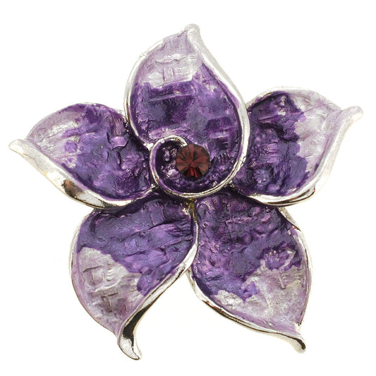 Purple Flower Pin Brooch