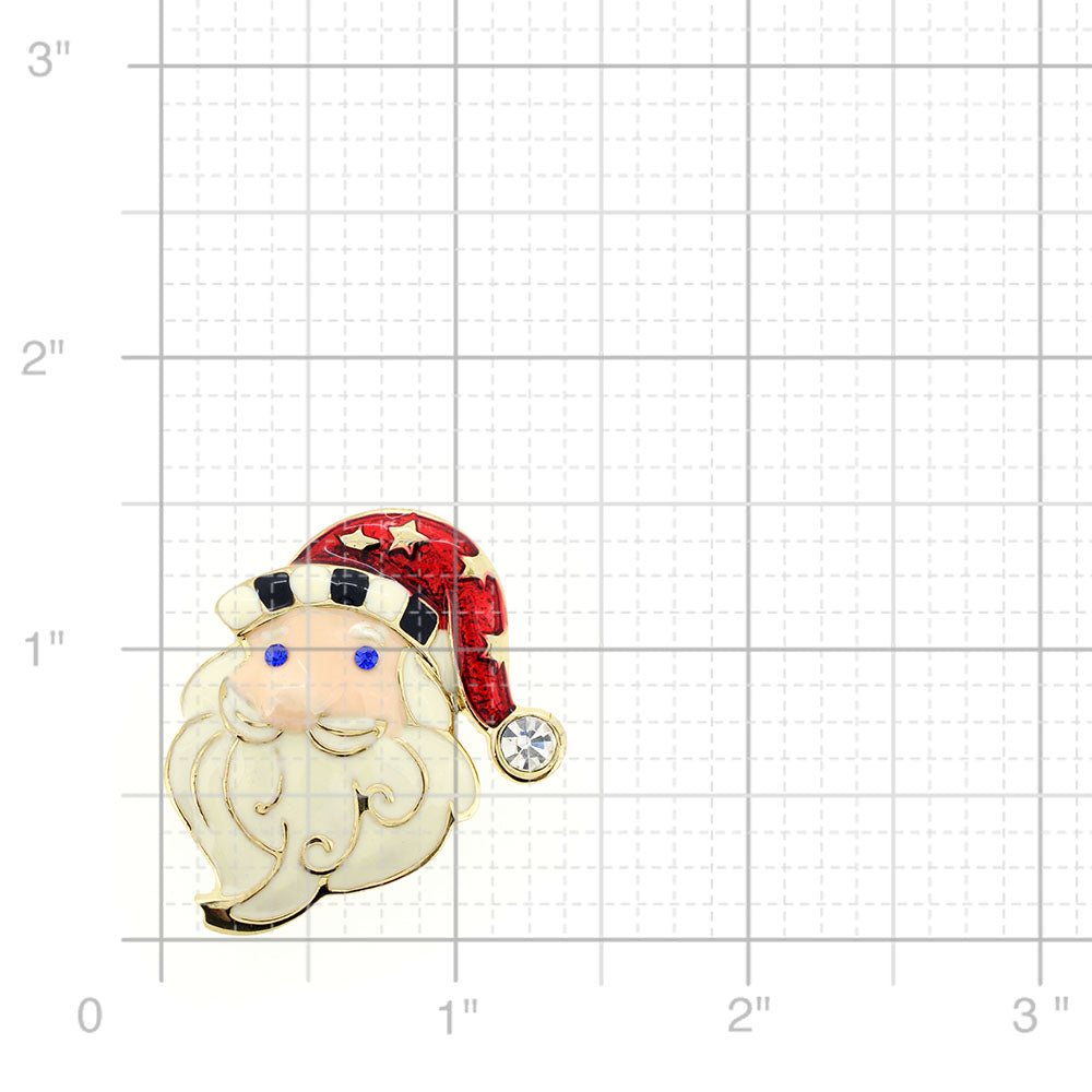 Christmas Santa Claus Pin Brooch