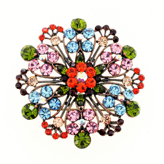 Multicolor Flower Wedding Pin Brooch And Pendant