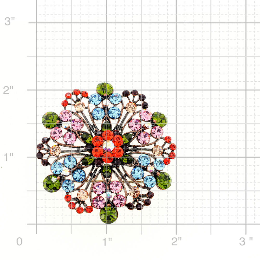 Multicolor Flower Wedding Pin Brooch And Pendant