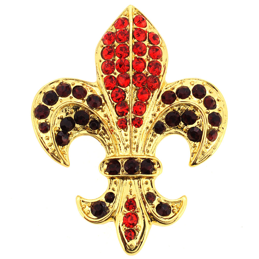Golden Fleur-De-Lis Symbol Brooch/Pendant
