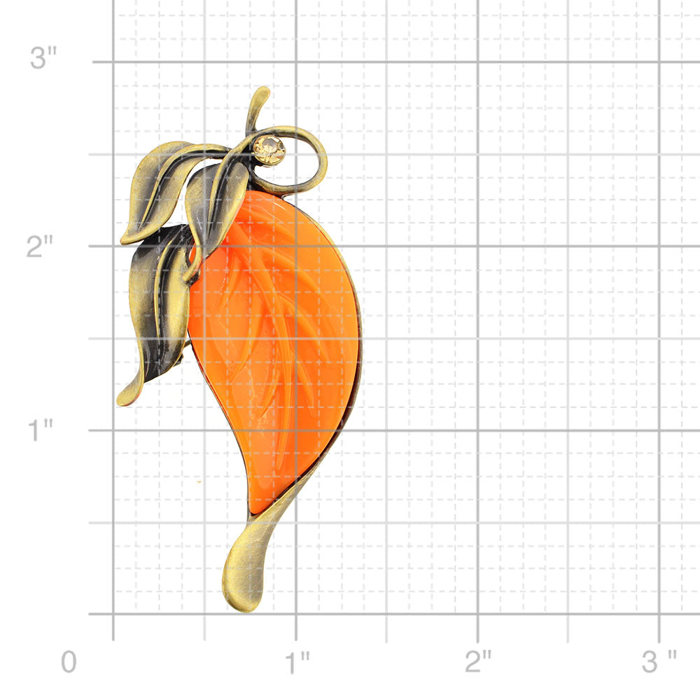Vintage Style Fall Leaf Brooch And Pendant