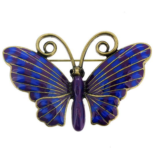 Blue Butterfly Pin Brooch