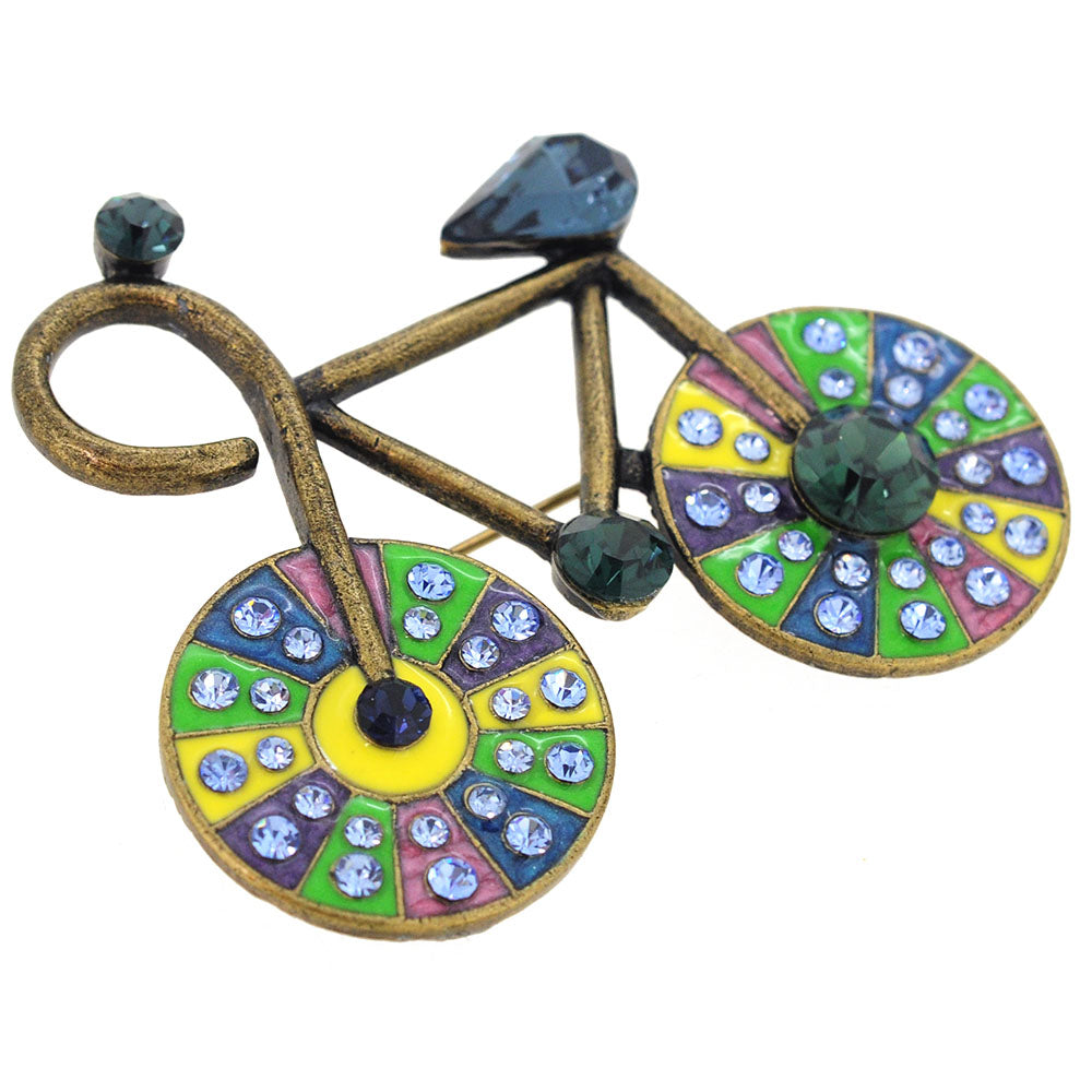 Montana Blue Bicycle Pin Brooch