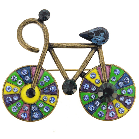Montana Blue Bicycle Pin Brooch