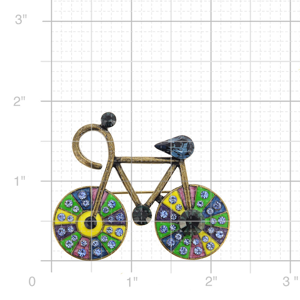 Montana Blue Bicycle Pin Brooch