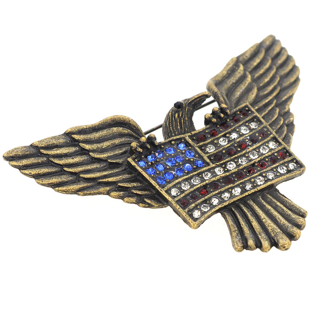 American Flag Eagle Patriotic Pin Brooch