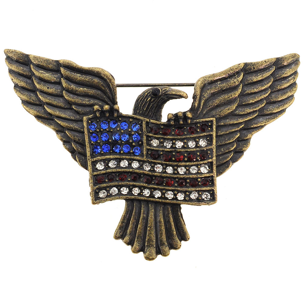 American Flag Eagle Patriotic Pin Brooch
