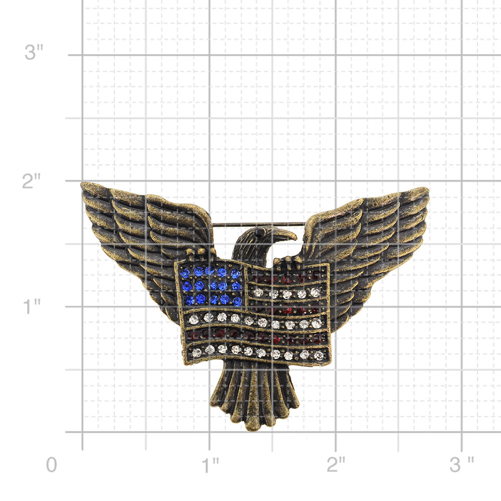 American Flag Eagle Patriotic Pin Brooch