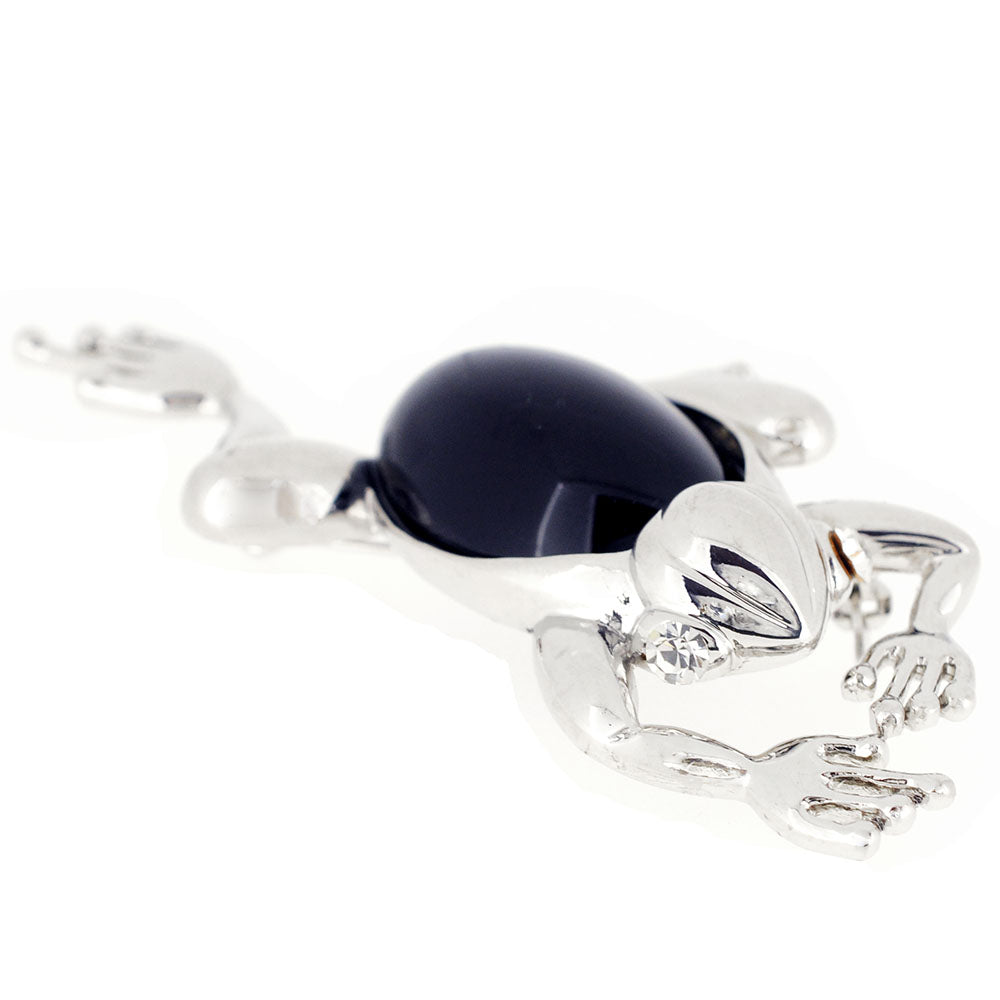 Black Belly Frog Pin Brooch
