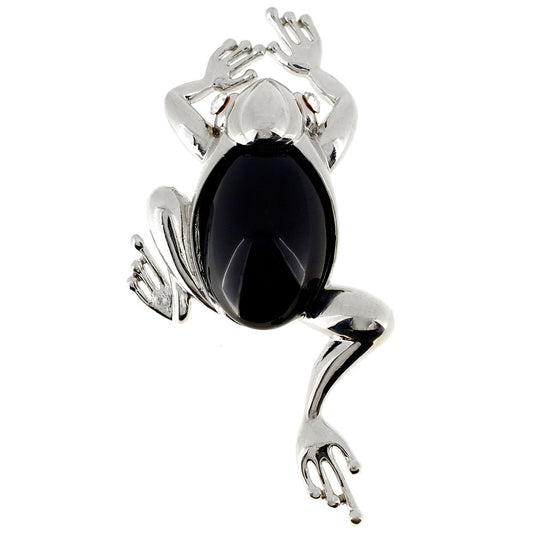 Black Belly Frog Pin Brooch