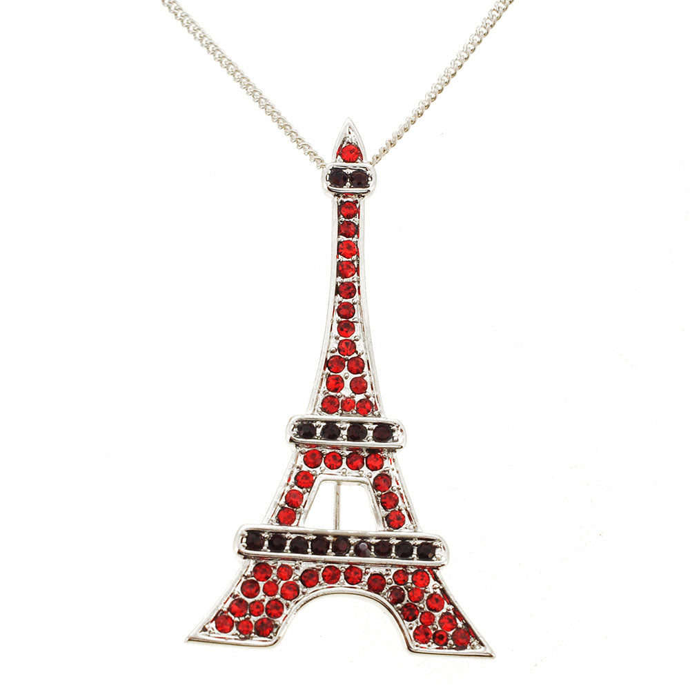 Ruby Paris Eiffel Tower Brooch/Pendant
