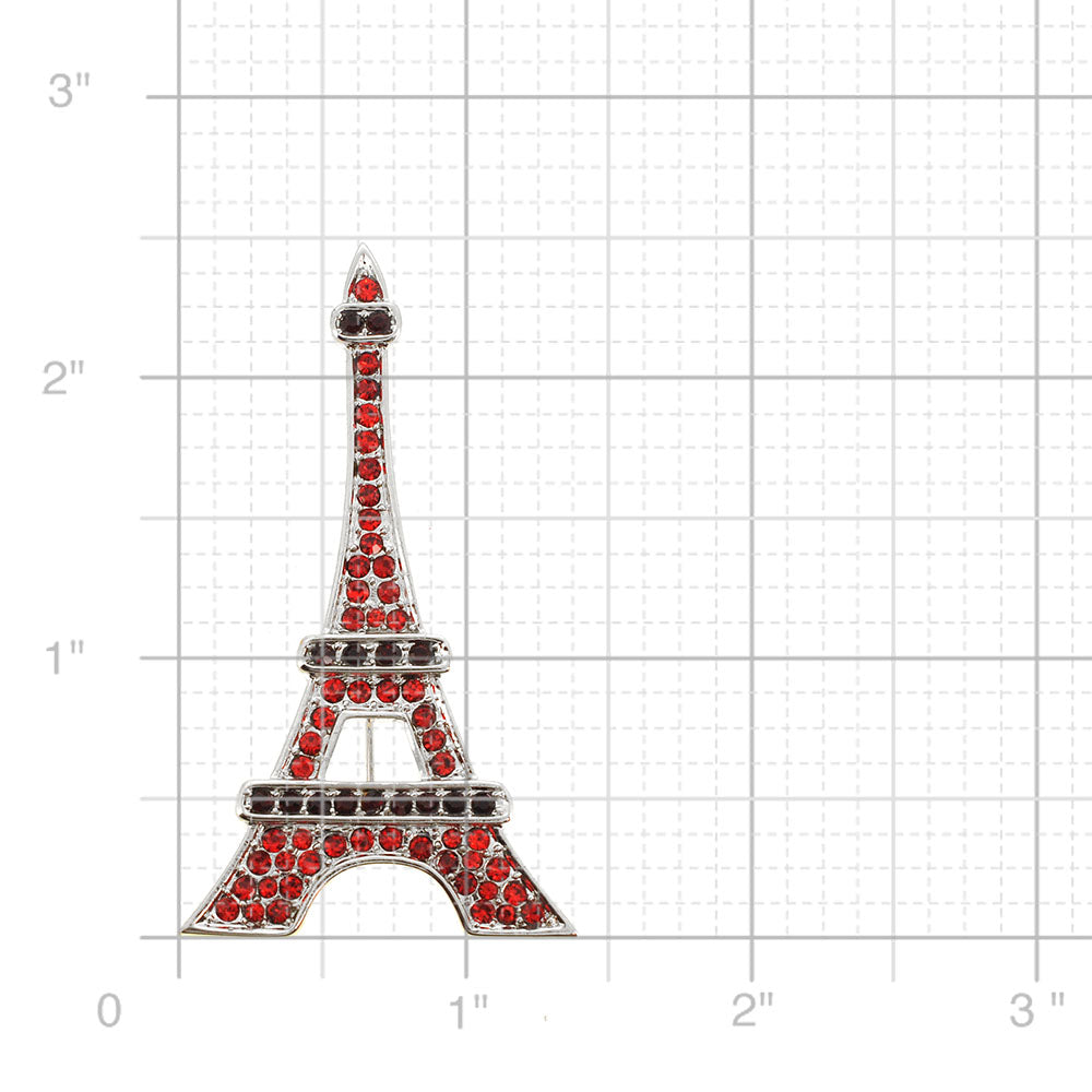 Ruby Paris Eiffel Tower Brooch/Pendant