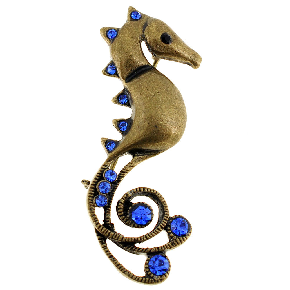 Aquatic Style Seahorse Aquatic Crystal Pin Brooch