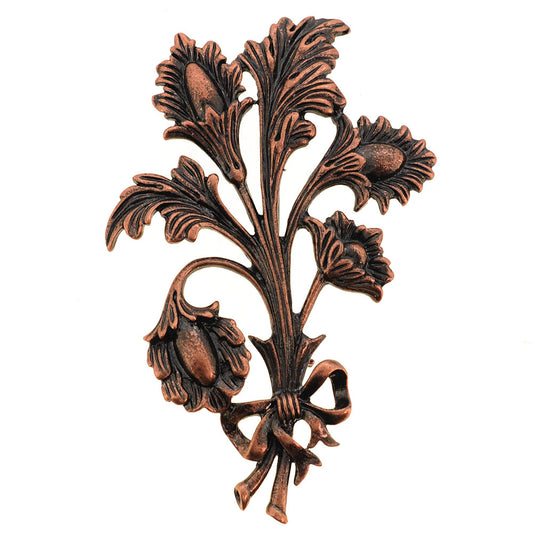 Vintage Style Flower Bouquet Pin