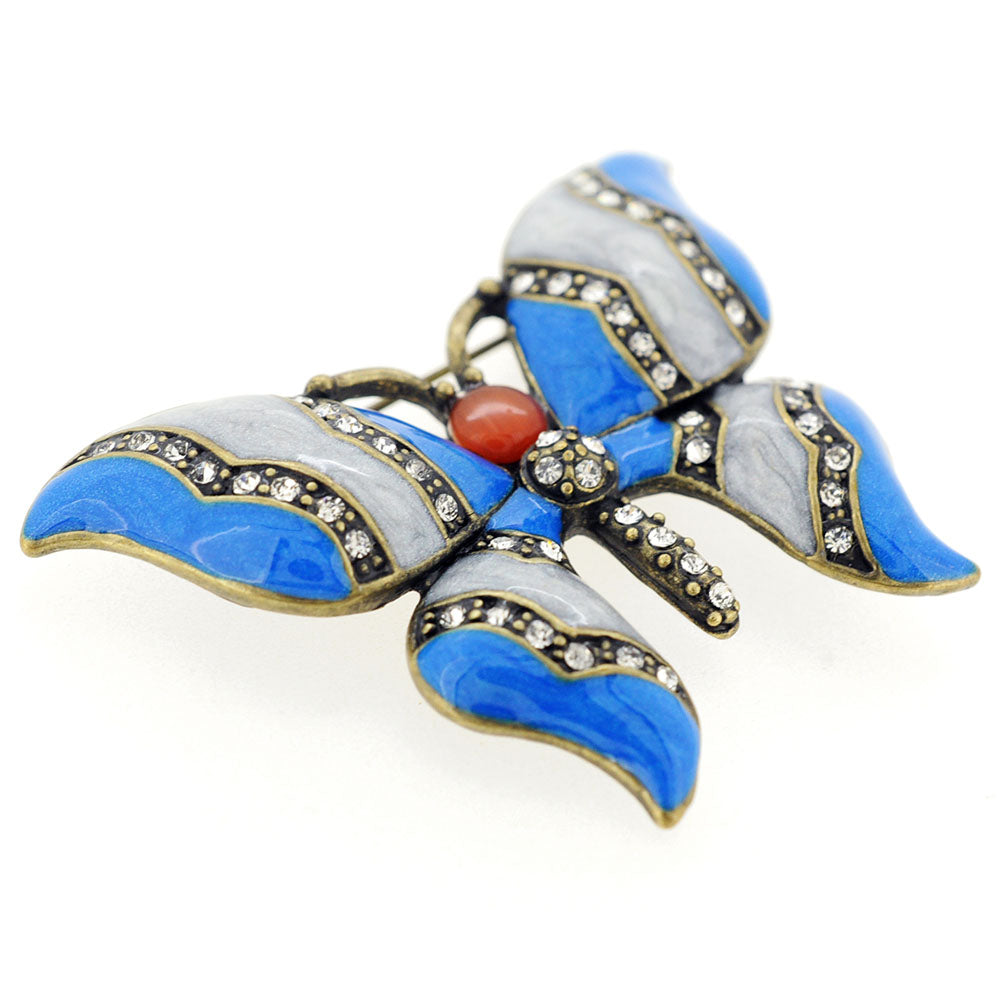 Blue Butterfly Pin Brooch