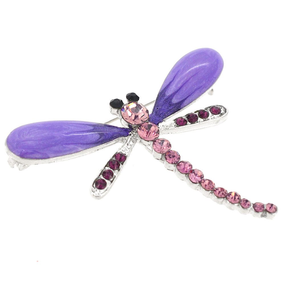 Purple Dragonfly Pin Brooch