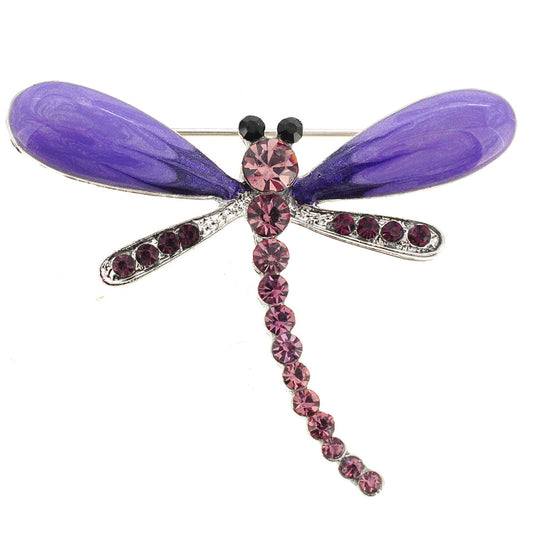 Purple Dragonfly Pin Brooch