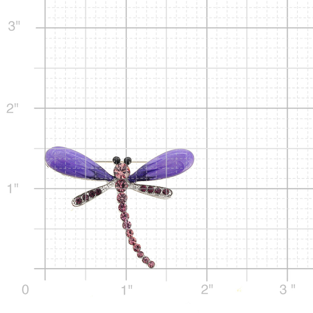 Purple Dragonfly Pin Brooch