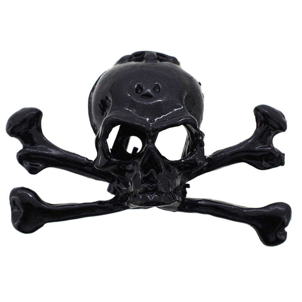 Black Skull Halloween Brooch Pin