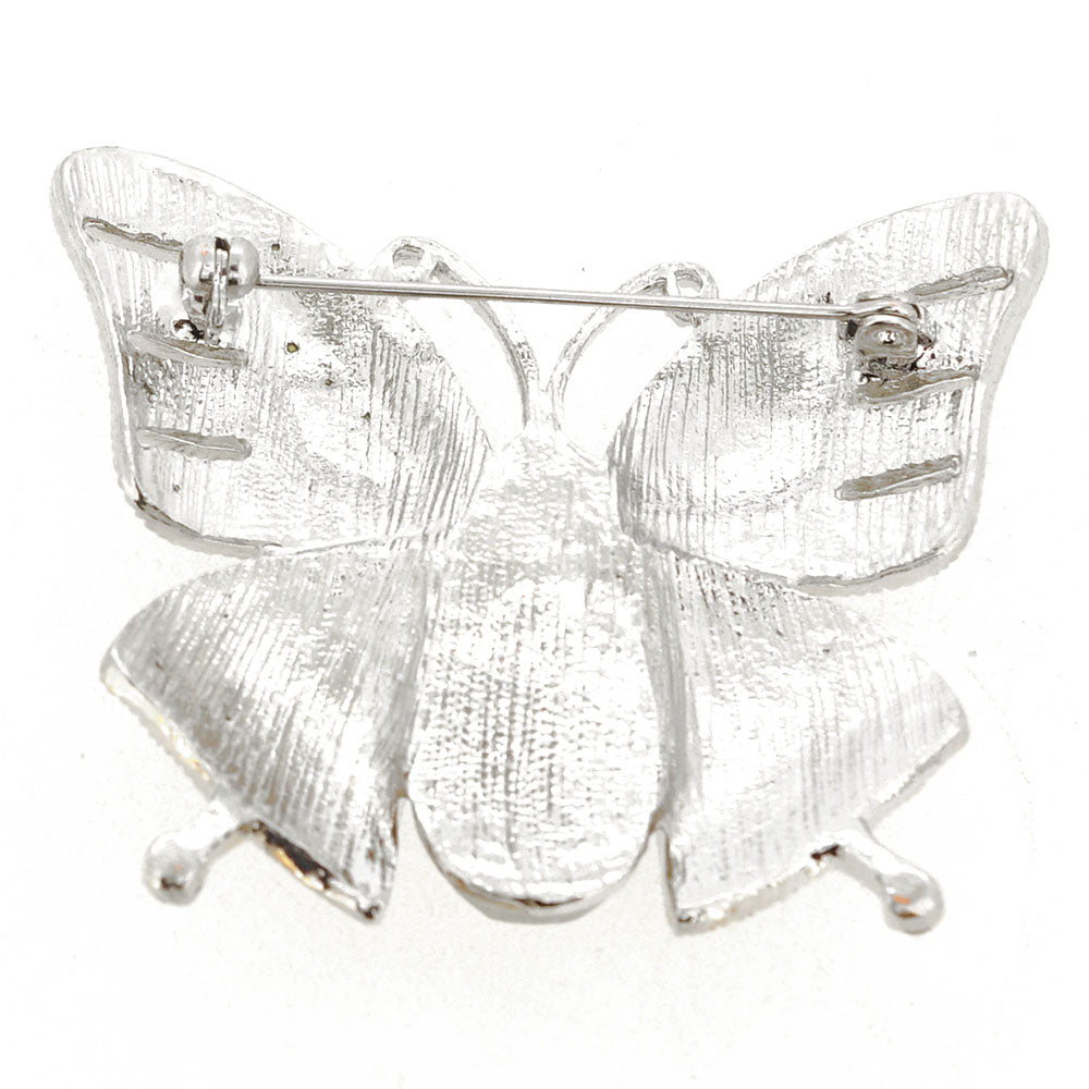 Crystal Butterfly Pin Brooch