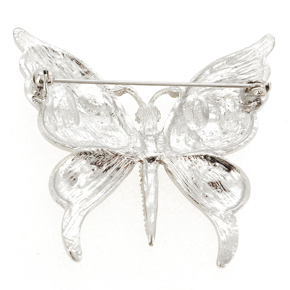 Crystal Butterfly Pin Brooch