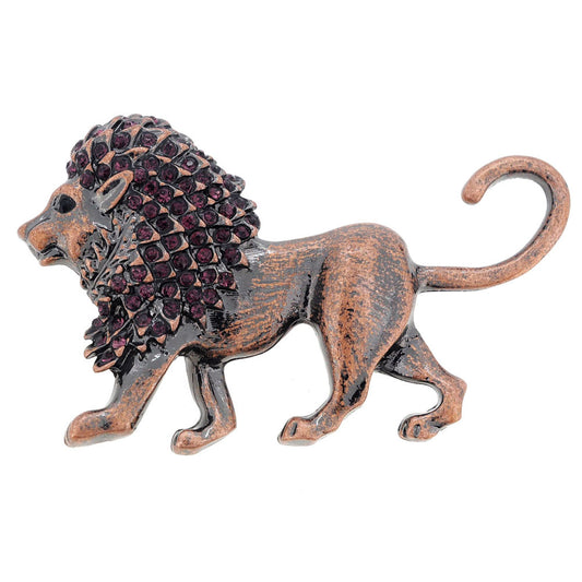 Vintage Style Lion Pin Brooch