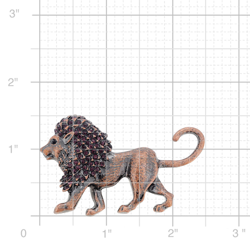 Vintage Style Lion Pin Brooch