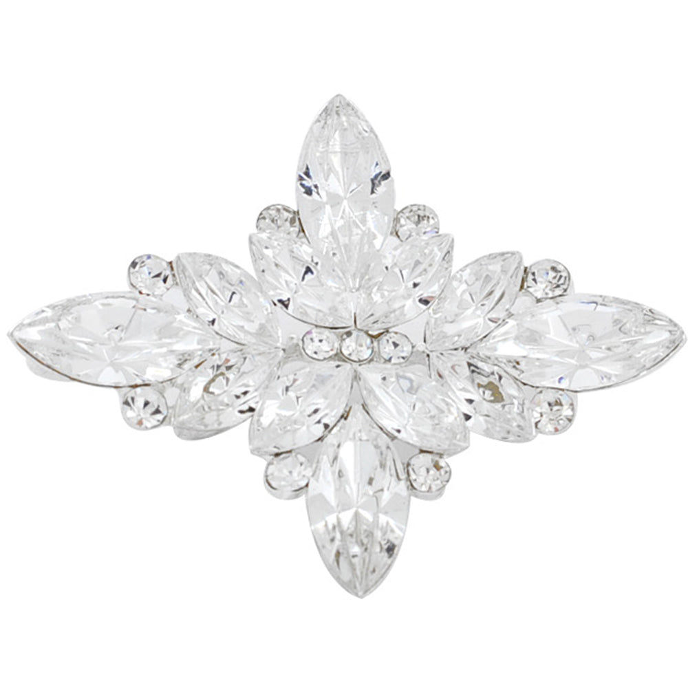 Crystal Flower Wedding Pin And Pendant