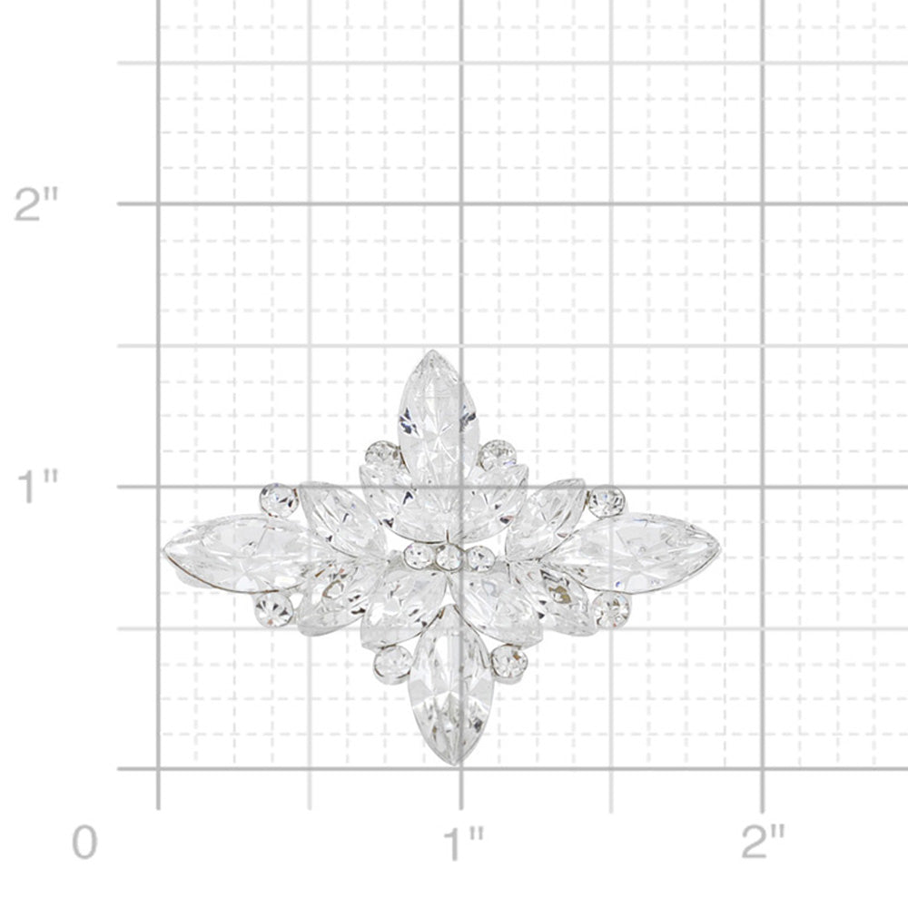 Crystal Flower Wedding Pin And Pendant