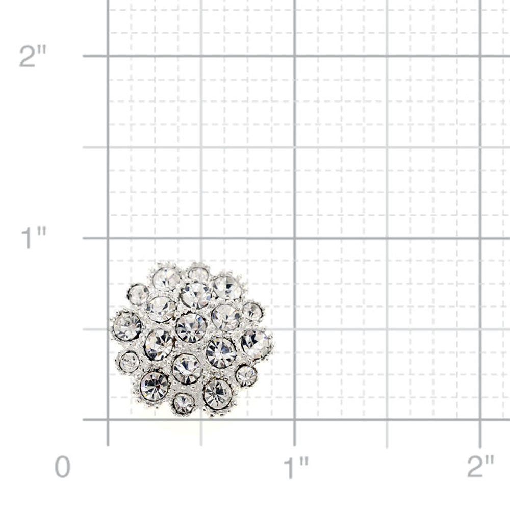 Crystal Flower Wedding Pin