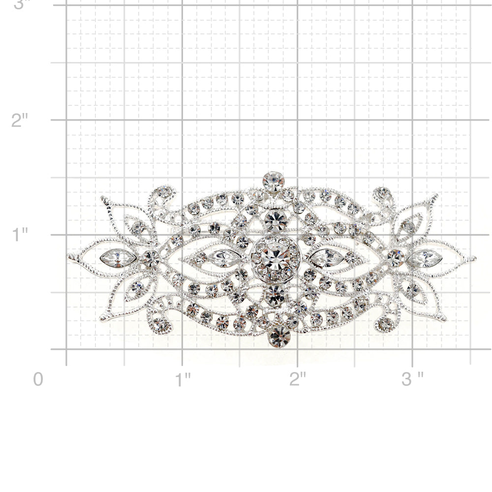 Crystal Flower Wedding Pin