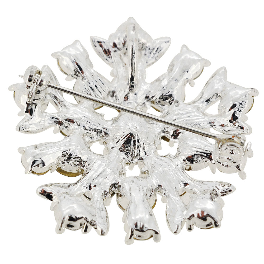 Crystal Flower Wedding Pin
