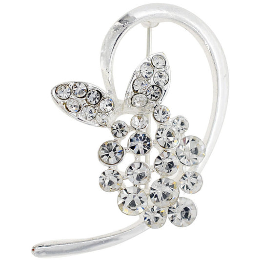 Crystal butterfly Pin brooch