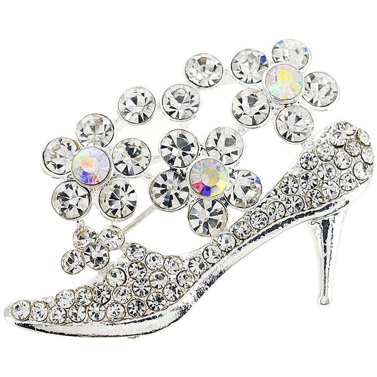 Crystal High Heel Pin