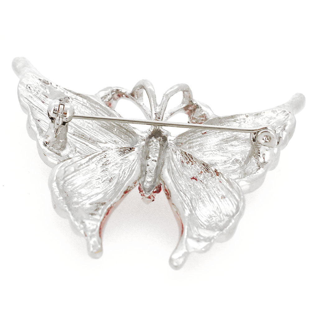 Red Butterfly Pin Brooch And Pendant