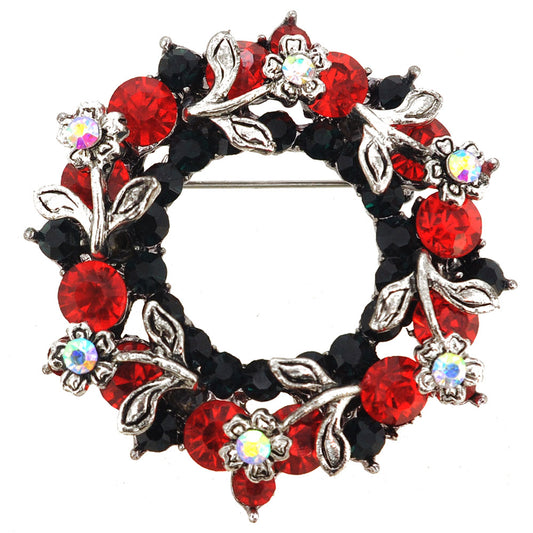 Christmas Wreath Pin Brooch And Pendant